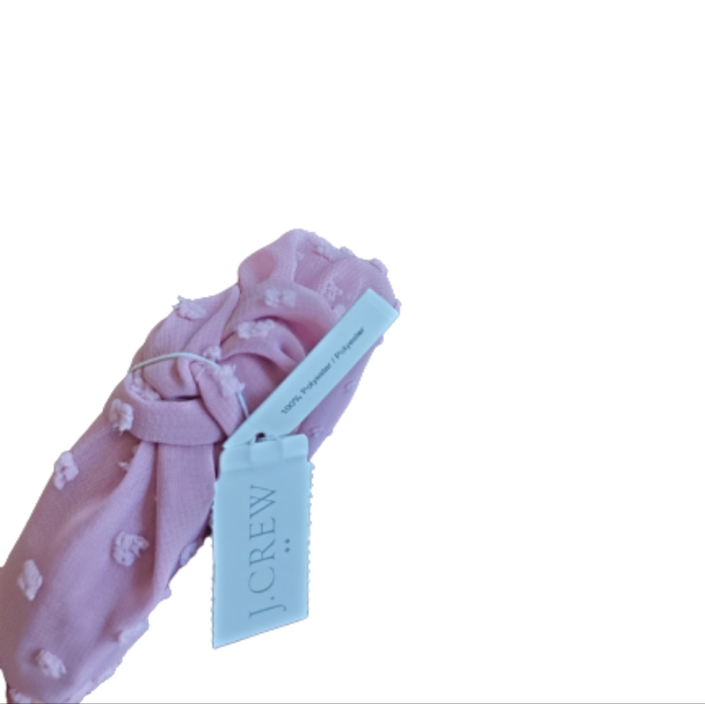 J.Crew clip dot knot headband, pink - Picture 3 of 3